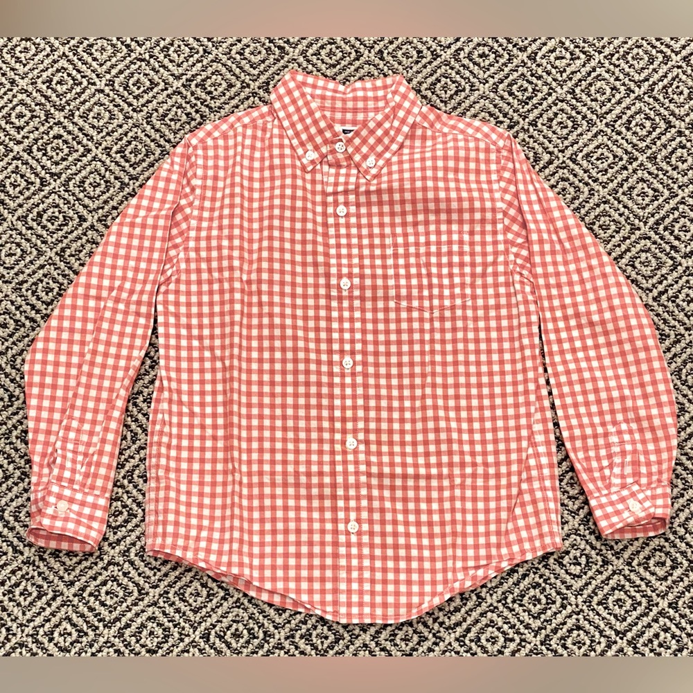 🎉 EUC! 🎉 Janie and Jack Size 6 Button Down Long-Sleeve Corral Shirt
